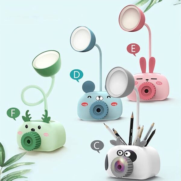 Night Table Lamp with Pencil Sharpener Pen Stand Mobile Stand (USB operated) Pack