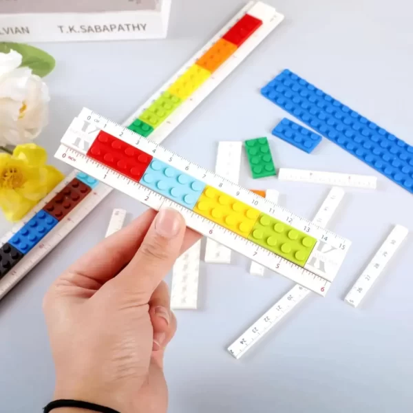 DIY Puzzle Block Ruler Scale for Kids
